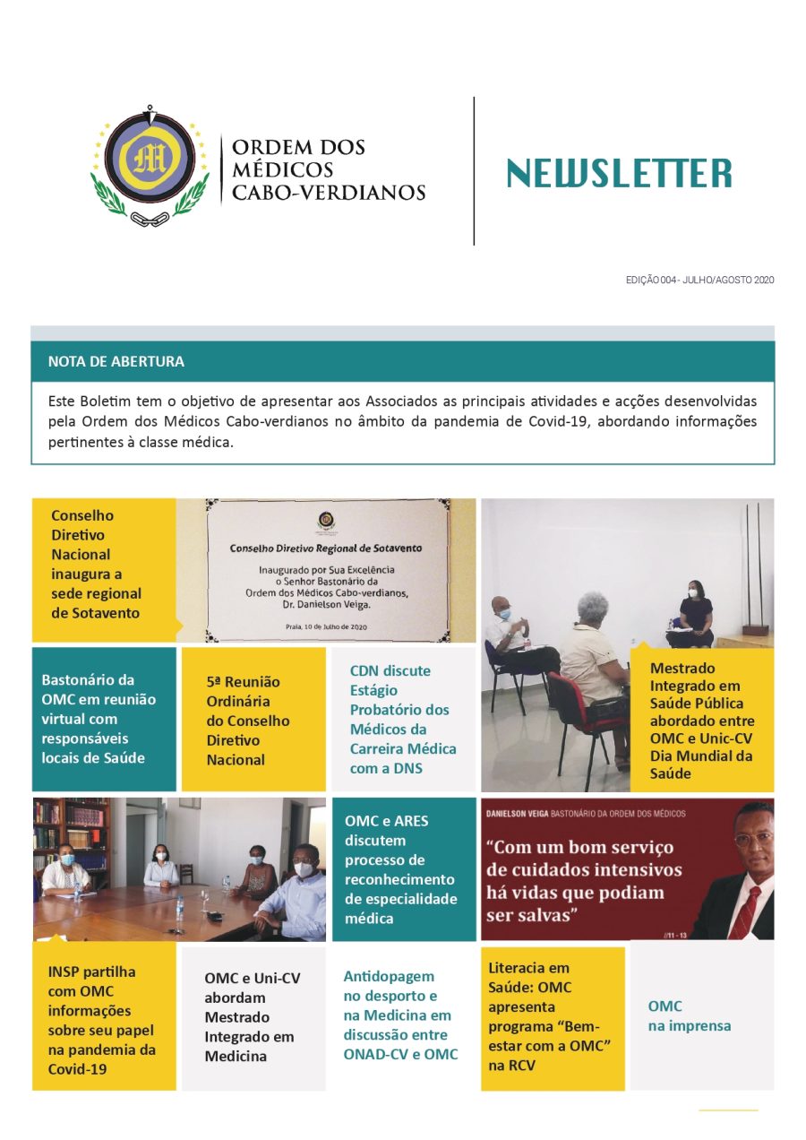 Newletter Julho-Agosto 2020