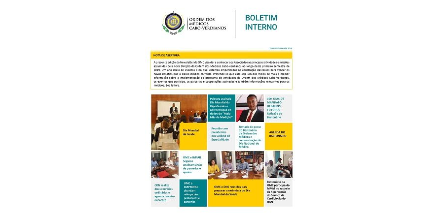 Newsletter Maio de 2019