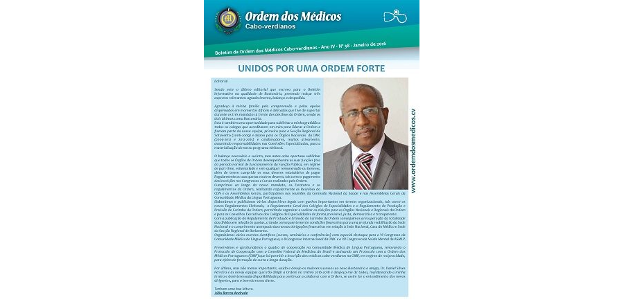 Boletim Nº 38 - Janeiro de 2016